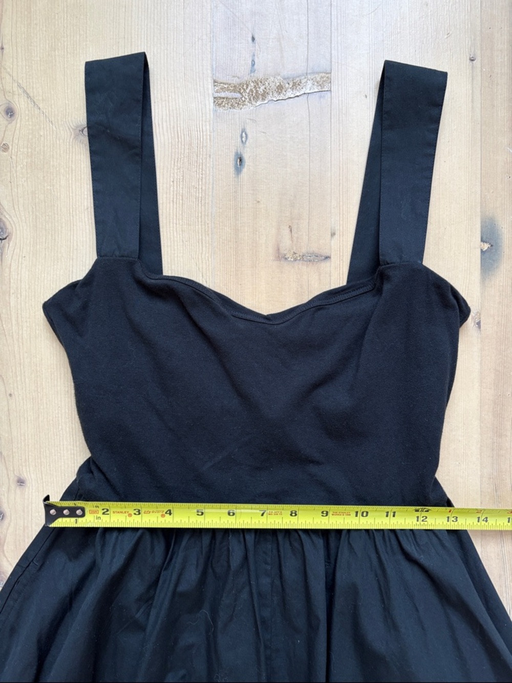 J. Crew Classic Black A-Line Maxi Dress with Wide Straps - S - Picture 4 of 6